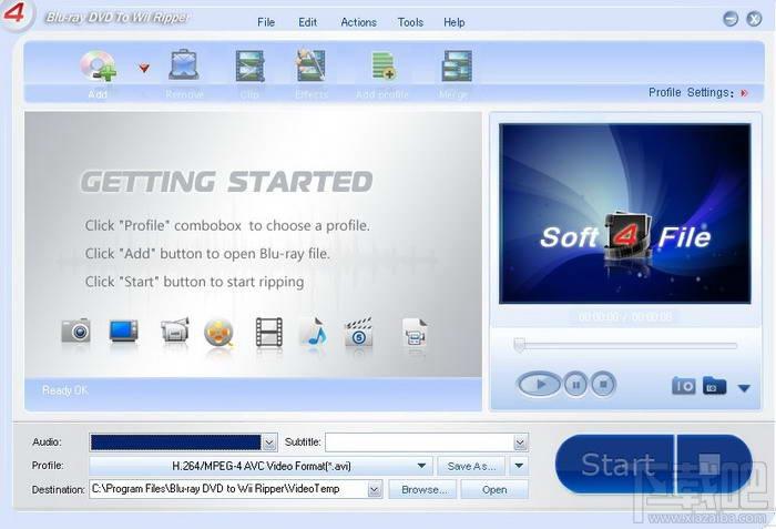 Soft4File Blu-ray DVD to Wii Ripper,Soft4File Blu-ray DVD to Wii Ripper下载,Soft4F