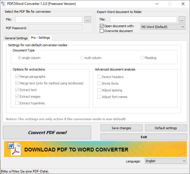 PDF2Word Converter下载,PDF转换,转换器,文档转换