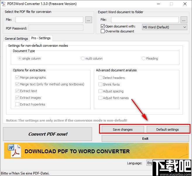 PDF2Word Converter下载,PDF转换,转换器,文档转换