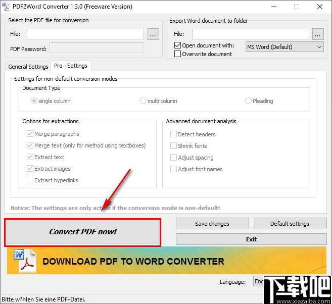PDF2Word Converter下载,PDF转换,转换器,文档转换