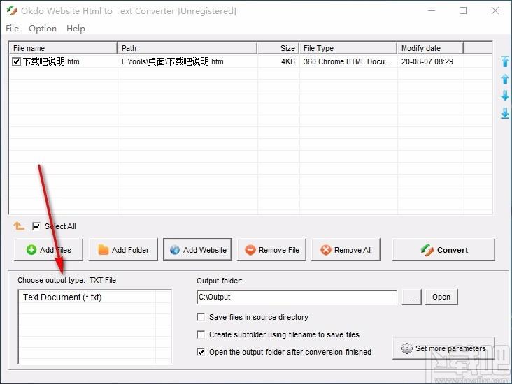 Okdo Website Html to Text Converter,HTML转TXT,文件转换