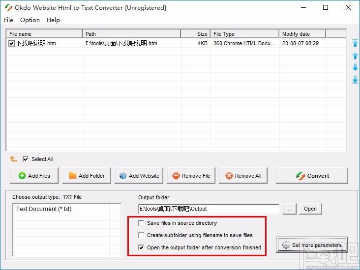 Okdo Website Html to Text Converter,HTML转TXT,文件转换