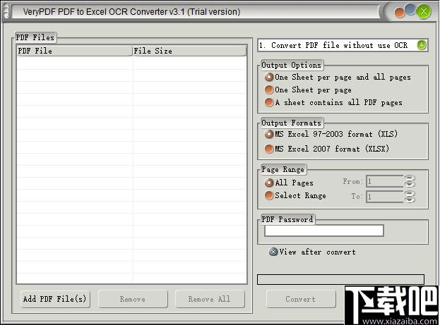 VeryPDF PDF to Excel OCR Converter下载,pdf转换,文档转换