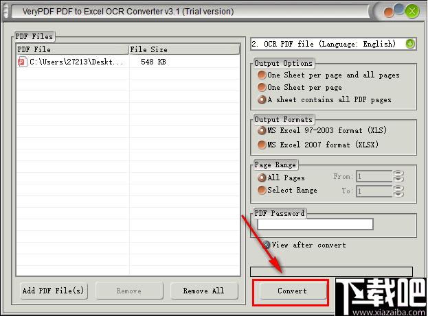 VeryPDF PDF to Excel OCR Converter下载,pdf转换,文档转换
