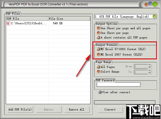 VeryPDF PDF to Excel OCR Converter下载,pdf转换,文档转换