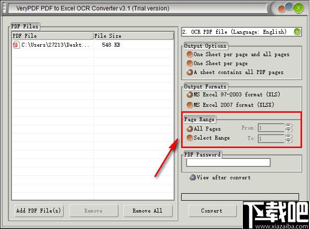 VeryPDF PDF to Excel OCR Converter下载,pdf转换,文档转换
